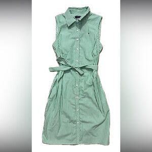 Tommy Hilfiger Green Striped Shirt Dress 2